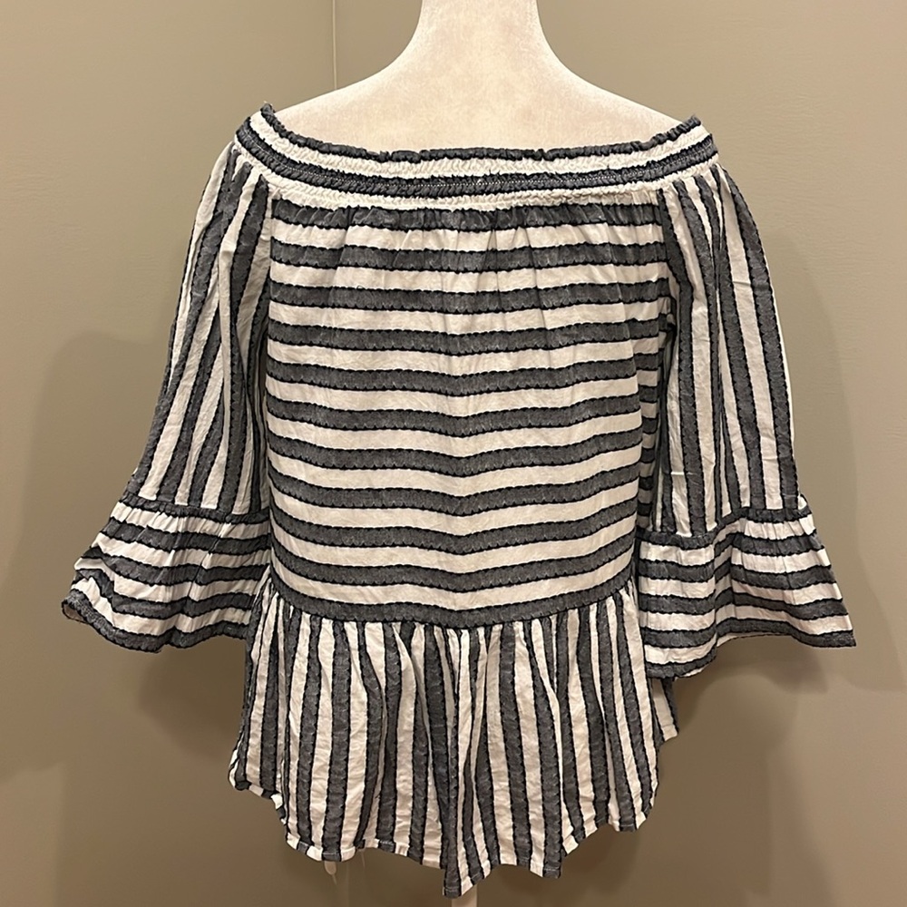 Crown &Ivy Striped Off-ShoulderTop - Picture 4 of 6